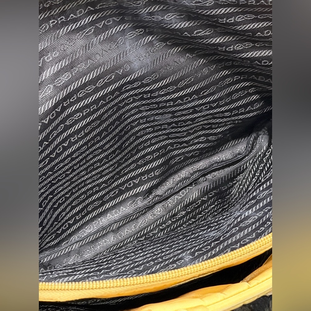 Prada Yellow Nylon Tote - Picture 10 of 11